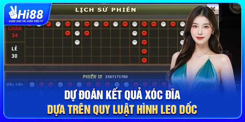 Dự đoán kết quả Xóc Đĩa dựa trên quy luật hình leo dốc