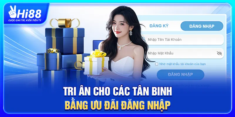 Tri ân cho các tân binh bằng ưu đãi đăng nhập